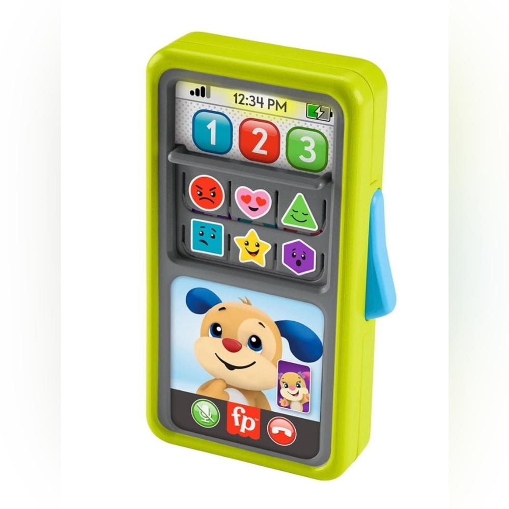 Fisher-Price Laugh & Learn Baby & Toddler Toy 2-in-1 Slide to Learn Smartphone - Picture 2 of 6